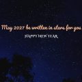 Happy New Year 2027 Wish Written In Stars